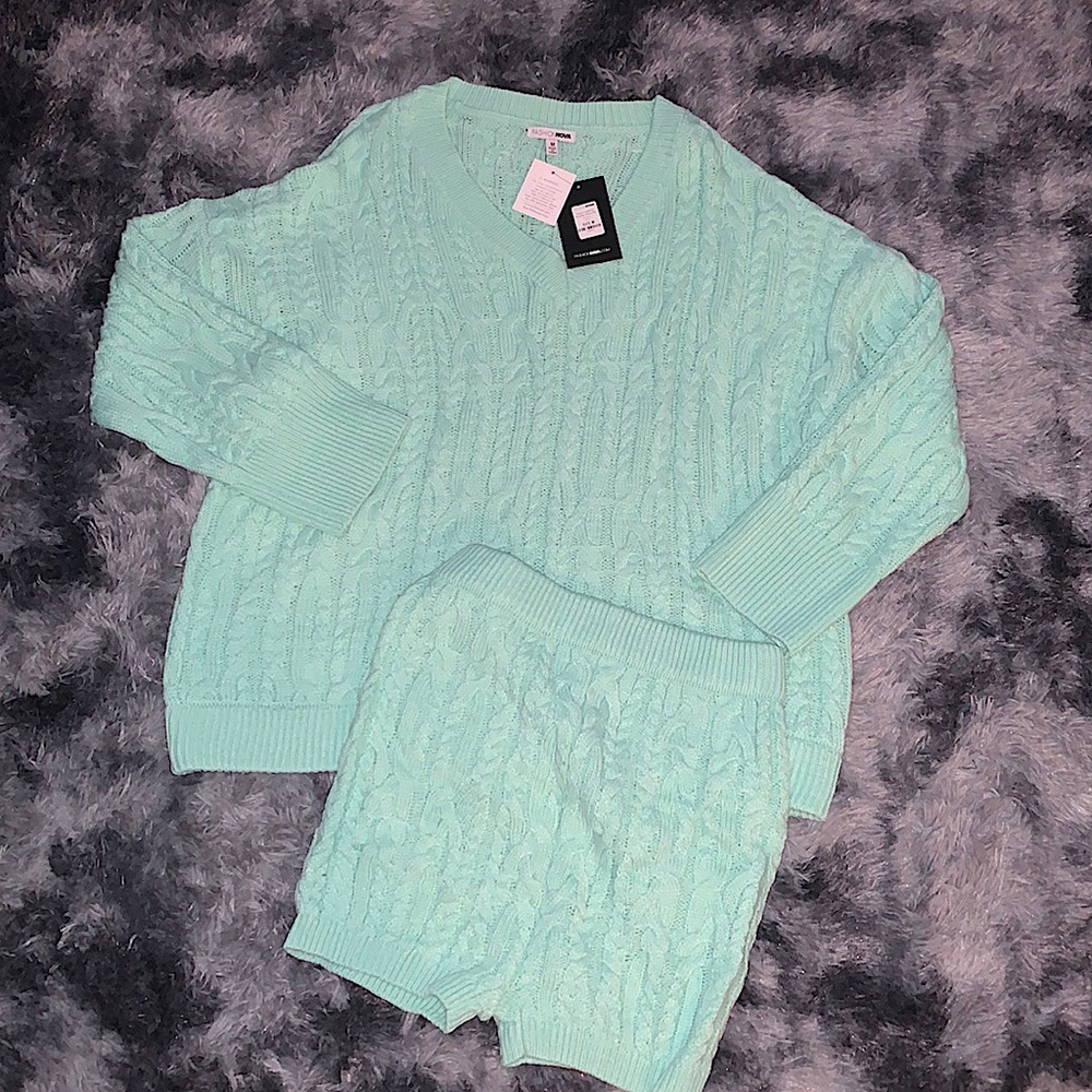 Keep Cuddling Sweater Short Set